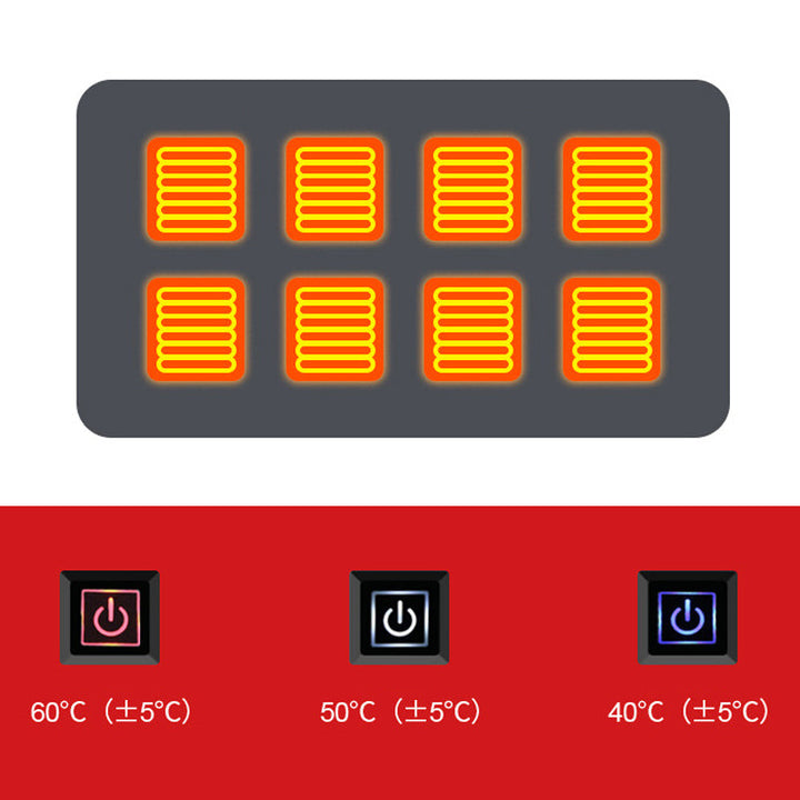 Warmteparadijs™ USB-verwarmde omslagdoek van fleece met drie standen
