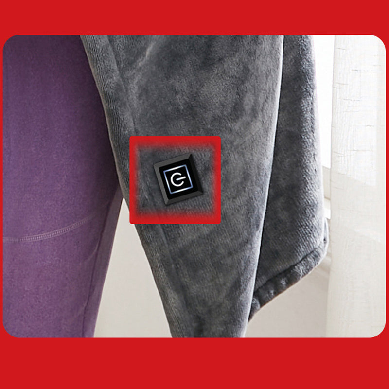 Warmteparadijs™ USB-verwarmde omslagdoek van fleece met drie standen