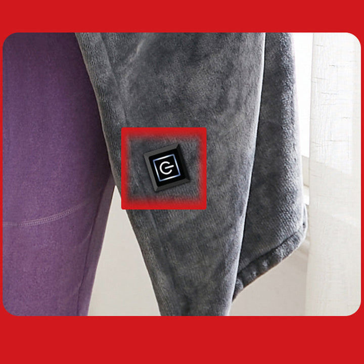 Warmteparadijs™ USB-verwarmde omslagdoek van fleece met drie standen