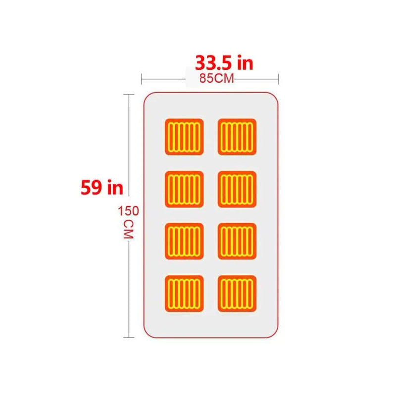 Warmteparadijs™ USB-verwarmde omslagdoek van fleece met drie standen