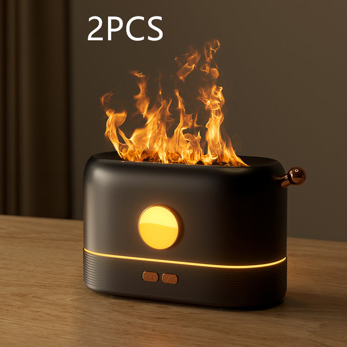 Warmteparadijs Compacte vlam diffuser op USB met watertank van 200 ml