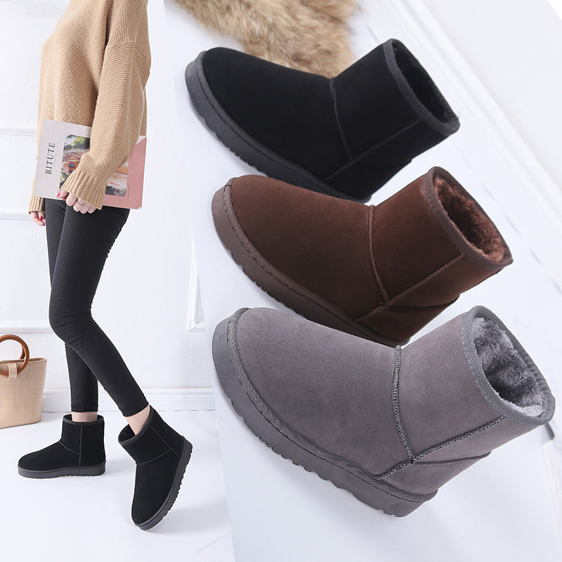 Snowboots dames met kunstbont, antislip en slijtvast in 11 kleuren