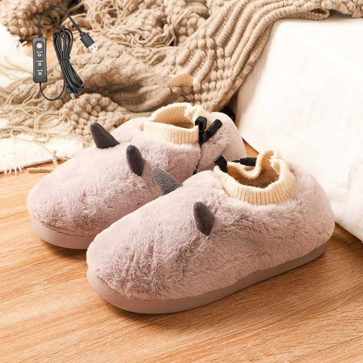 Verwarmde pantoffels op USB, super zacht fluweel