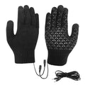 Gebreide verwarmde handschoenen met usb-kabel