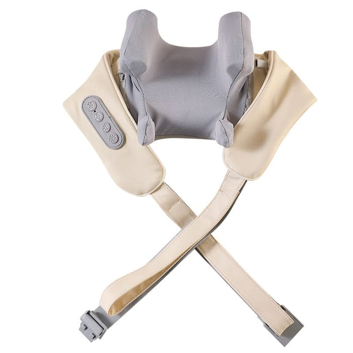 Warmteparadijs™ Draadloze nekmassager met warmte, afstandsbediening en 6 koppen