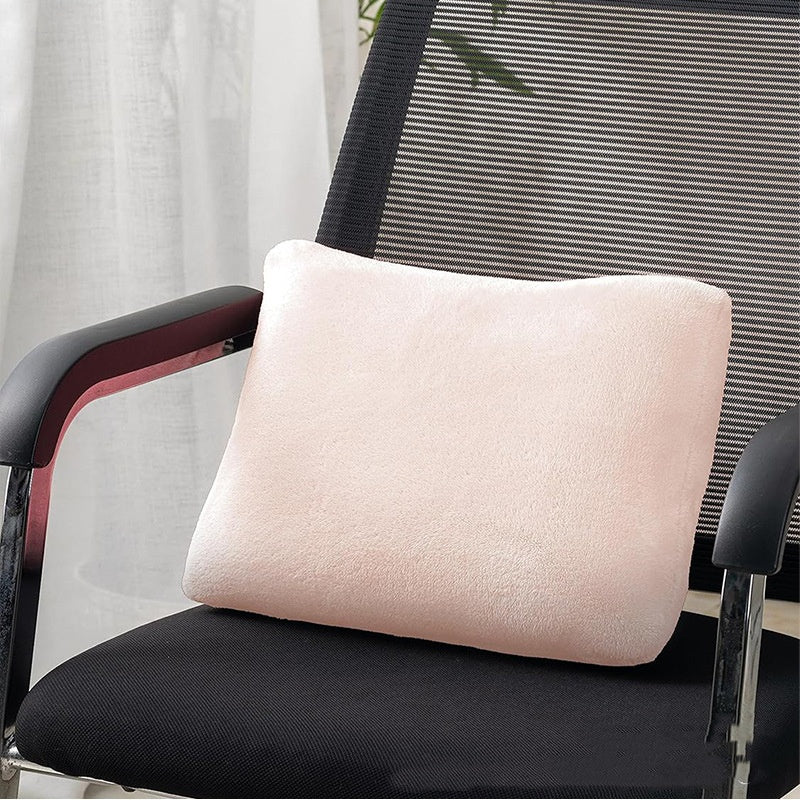 Fleece deken als omslagdoek met knopen