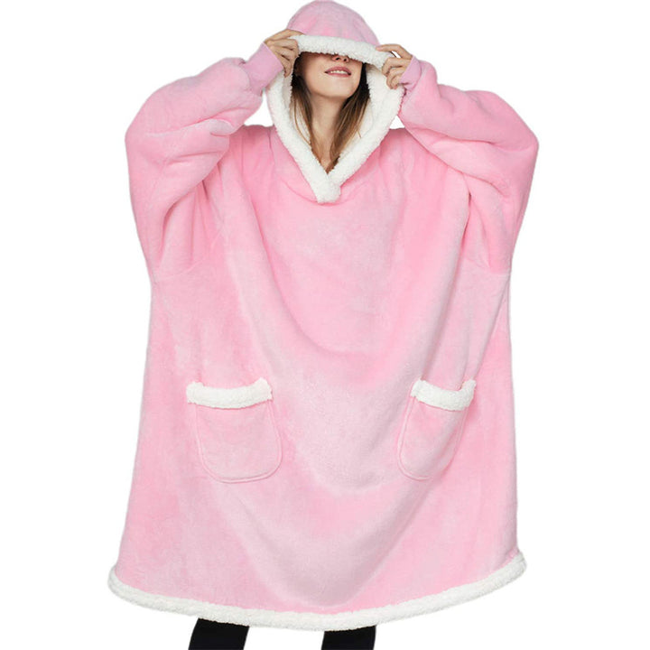 Hoodie deken oversized met zak, zacht en extra warm