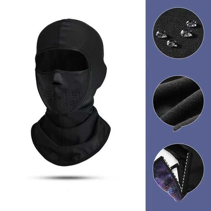 Warmteparadijs Skimasker voor neus en mond – warm, winddicht, met koordsluiting