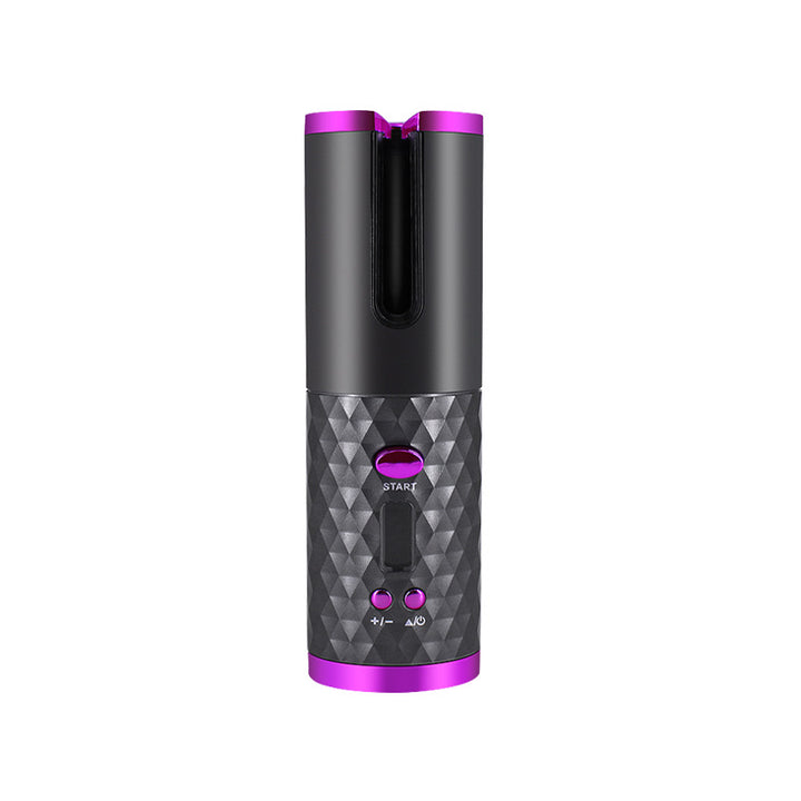Roze draadloze krultang met lcd-scherm