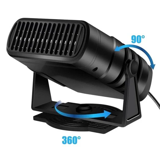Warmteparadijs™ 12V autokachel met 360° draaibare voet en koelstand