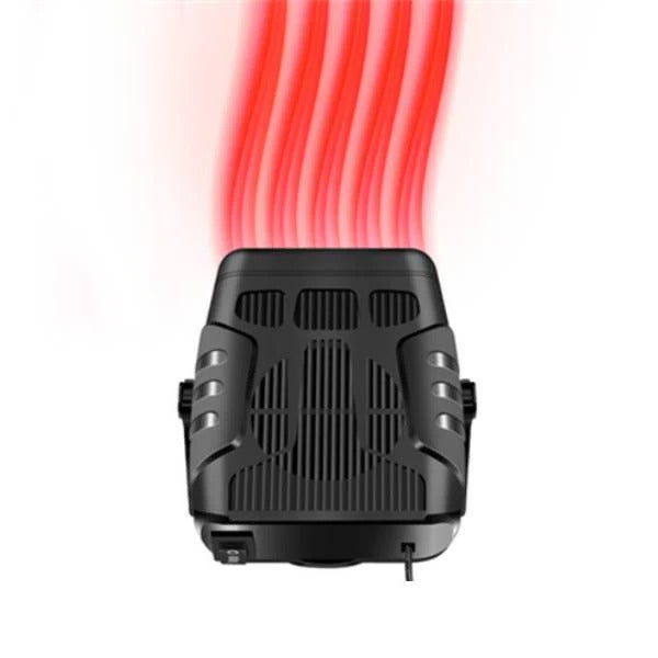 Warmteparadijs™ 12V autokachel met 360° draaibare voet en koelstand