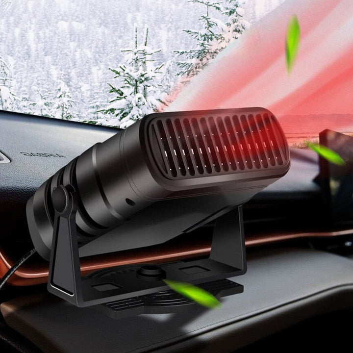 Warmteparadijs™ 12V autokachel met 360° draaibare voet en koelstand