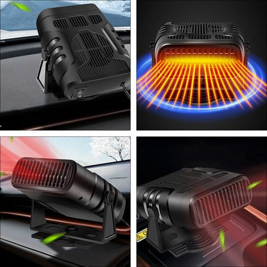 Warmteparadijs™ Autoheater 12V met verwarmen en koelen, 360° draaibaar