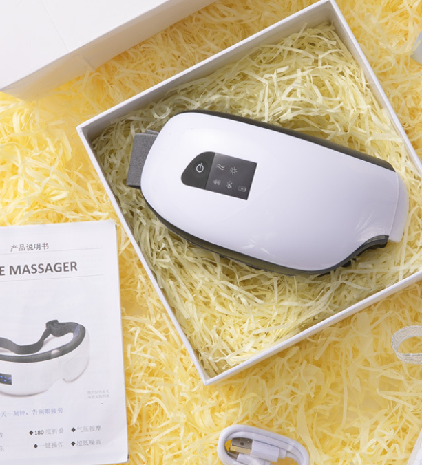 Oogmassage apparaat met warmte, luchtdruk en bluetooth muziek