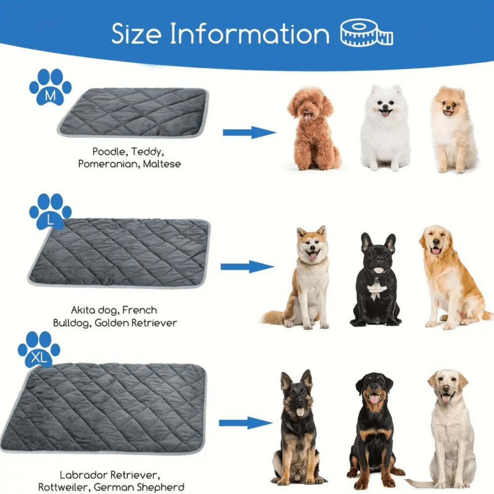 Warmteparadijs™ Zelfverwarmend ligkussen voor hond en kat met antislip onderkant