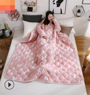 Winterdeken met mouwen voor op de bank en in bed, extra warm