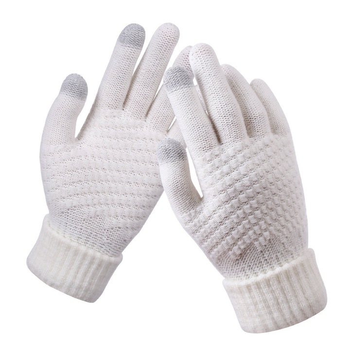 Gebreide touchscreen handschoenen