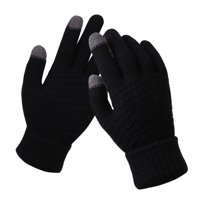 Warmteparadijs Touchscreen handschoenen in structuurbrei
