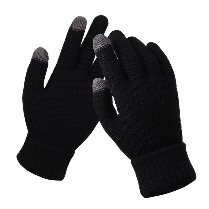 Gebreide touchscreen handschoenen