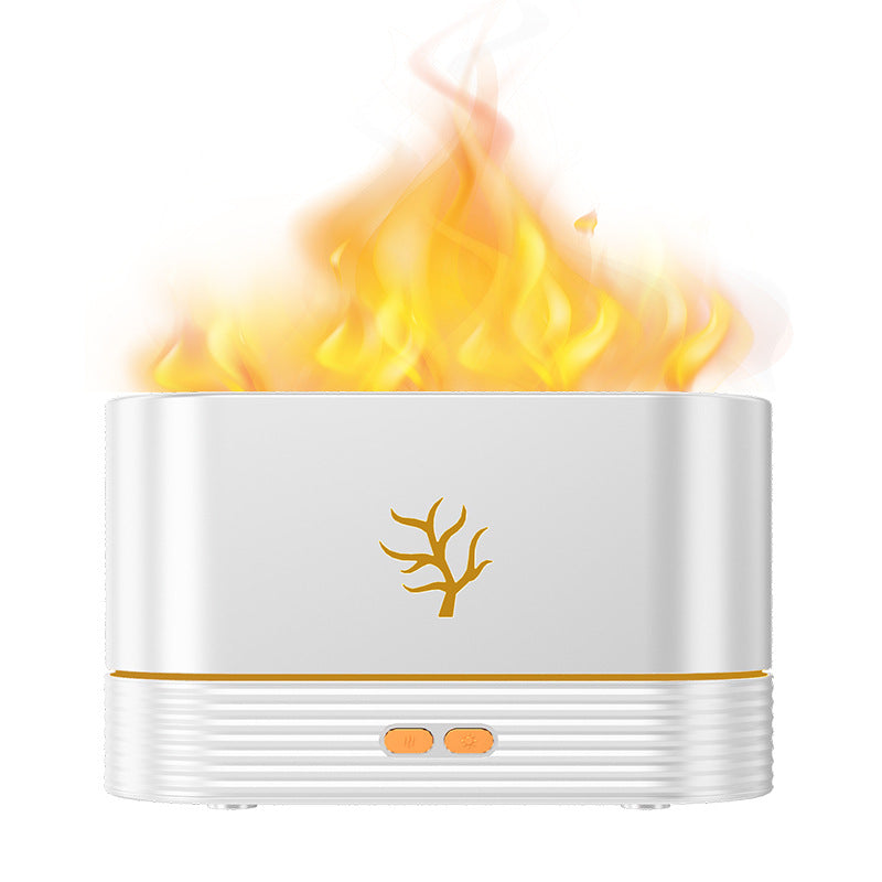 Vlam aroma diffuser met sfeerlicht en droogloopbeveiliging