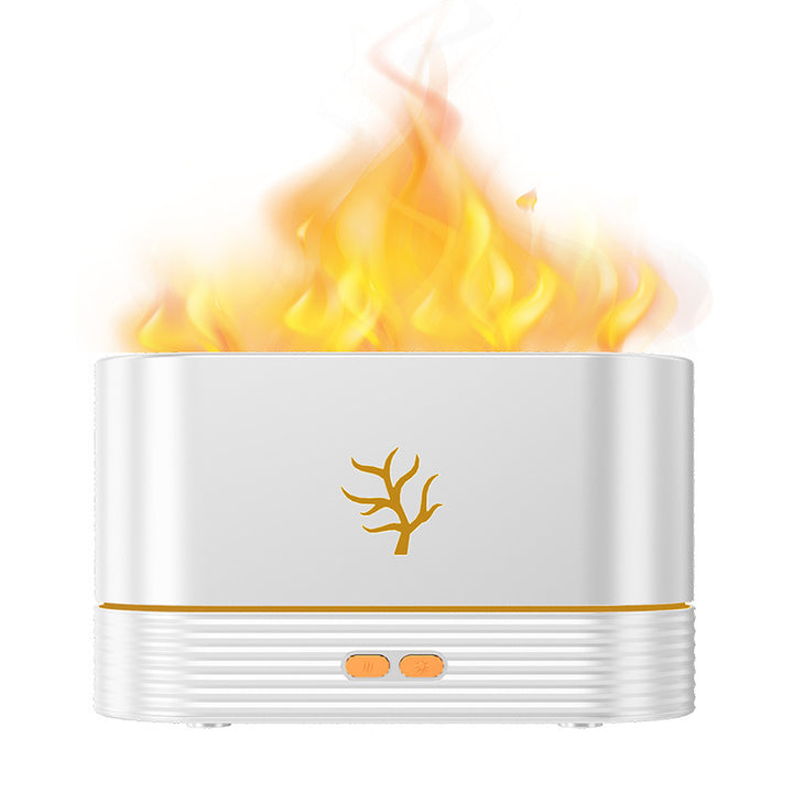 Vlam aroma diffuser met sfeerlicht en droogloopbeveiliging