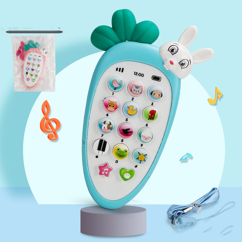 Oranje wortel speelgoedtelefoon voor baby&