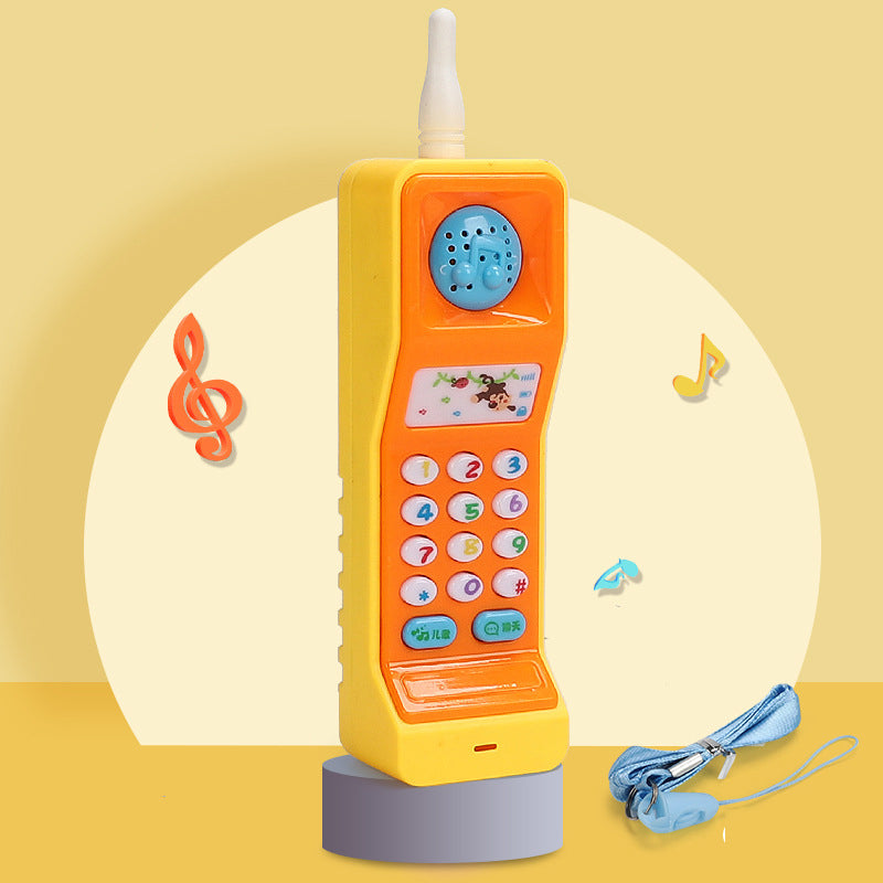 Oranje wortel speelgoedtelefoon voor baby&