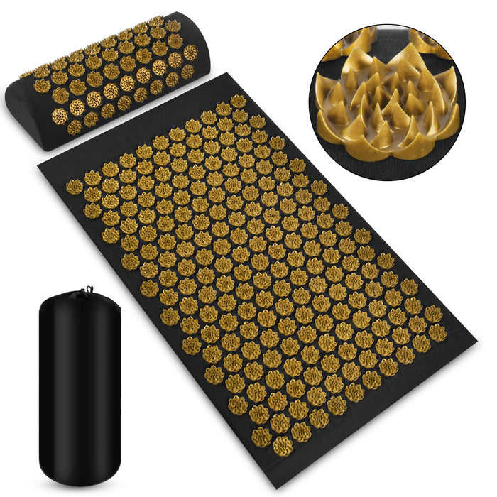 Warmteparadijs Spijkermat met kussen en opbergtas voor rug en nek