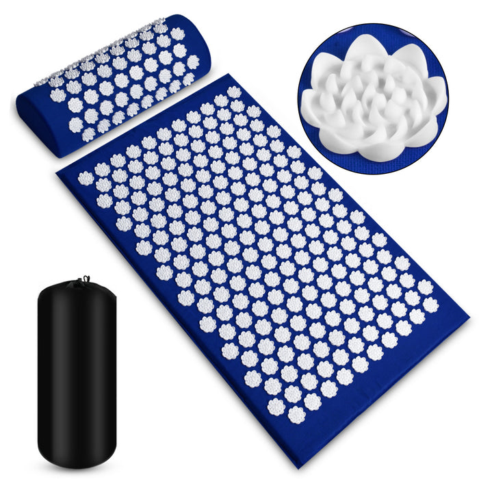 Warmteparadijs Spijkermat met kussen en opbergtas voor rug en nek