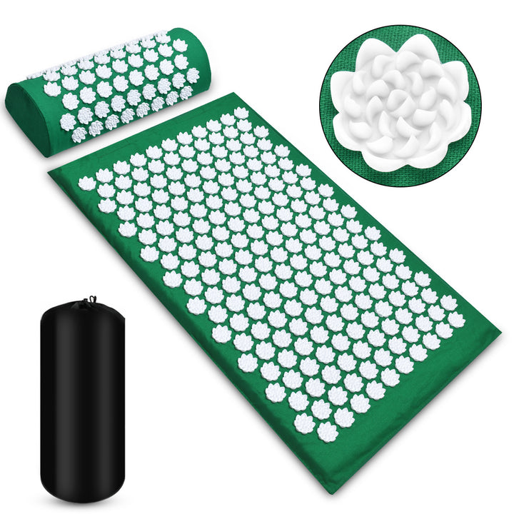 Spijkermat met kussen en opbergtas