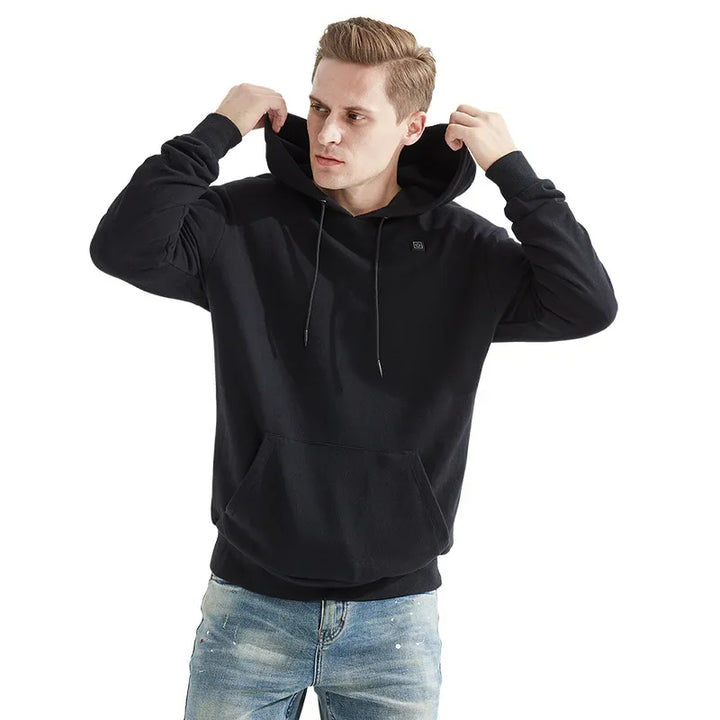 Verwarmde hoodie met USB voor dames en heren, licht en warm