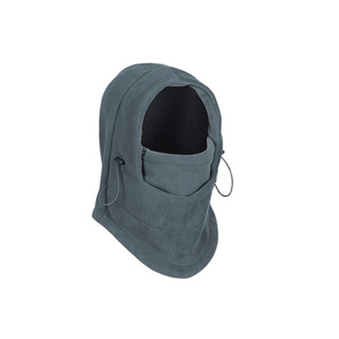 Warmteparadijs Fleece bivakmuts 3-in-1 met trekkoord