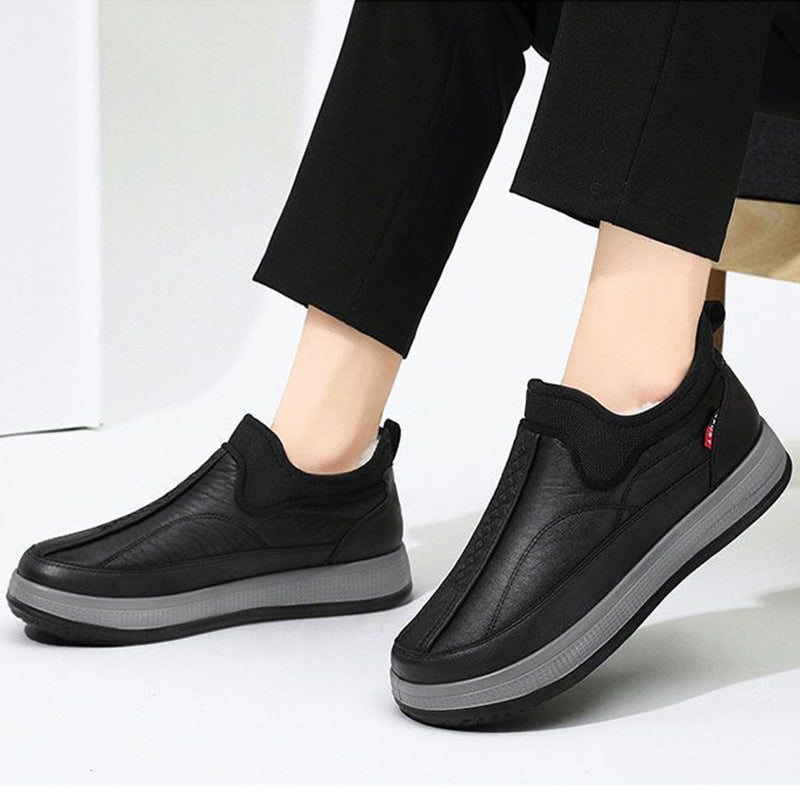 Gevoerde enkelboots heren – warm met antislipzool