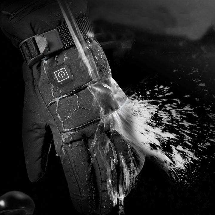 Verwarmde motorhandschoenen met touchscreen en accu