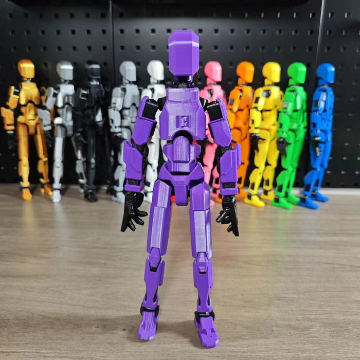 Warmteparadijs 3D-geprinte robotfiguur met beweegbare gewrichten