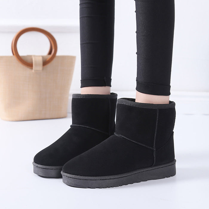 Warmteparadijs Snowboots voor dames met nepbont en antislip rubberzool
