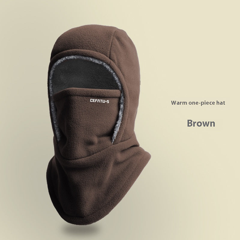 Fleece bivakmuts met capuchon, warm en winddicht