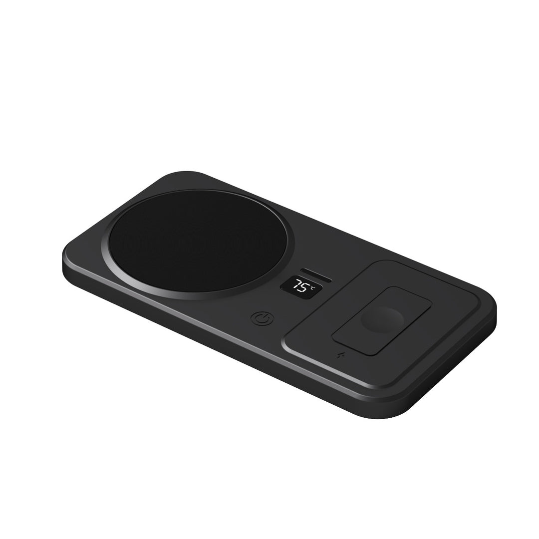 Platte bekerwarmer met draadloze telefoonlader