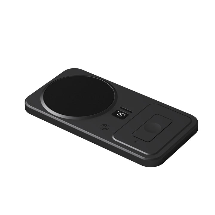 Platte bekerwarmer met draadloze telefoonlader