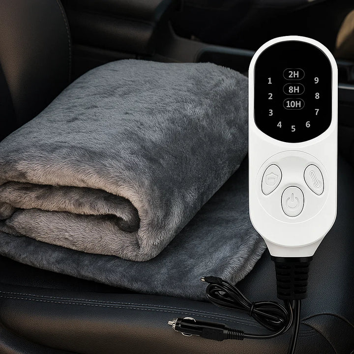 Warmteparadijs™ Elektrische autodeken 12V met timer en negen standen
