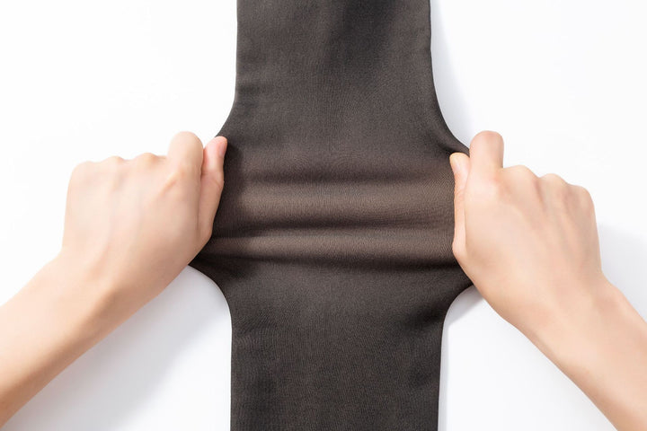 Gevoerde panty met transparant huideffect