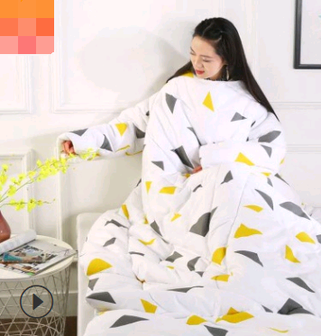 Winterdeken met mouwen voor op de bank en in bed, extra warm