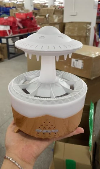 Warmteparadijs Regenwolk diffuser met afstandsbediening, 350 ml en tot 10 uur regen
