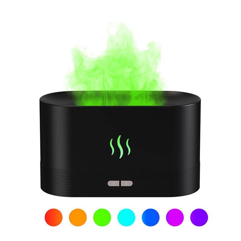 Aroma diffuser met vlameffect, ultrasone luchtbevochtiger