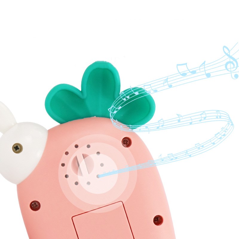 Oranje wortel speelgoedtelefoon voor baby&