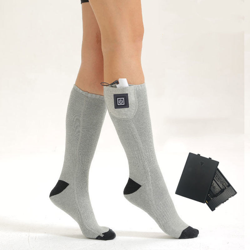 Verwarmde sokken oplaadbaar van katoen, unisex, one size