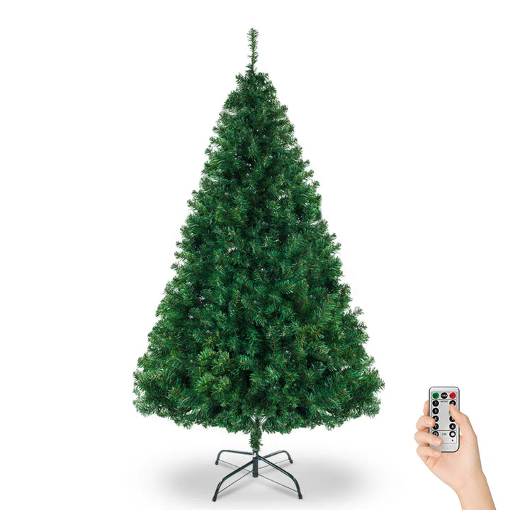 Kunstkerstboom met warmwitte ledverlichting