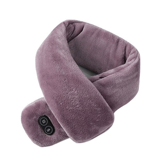 Warmteparadijs Verwarmde nekwarmer met trilmassage, 3 warmtestanden via USB