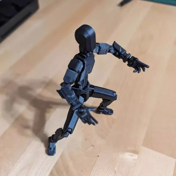 Warmteparadijs 3D-geprinte robotfiguur met beweegbare gewrichten