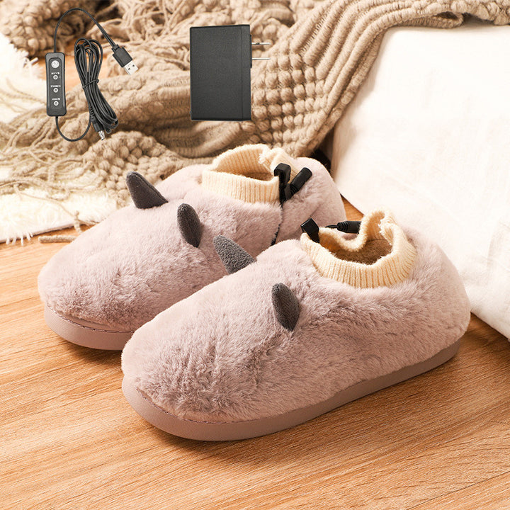Verwarmde pantoffels op USB, super zacht fluweel
